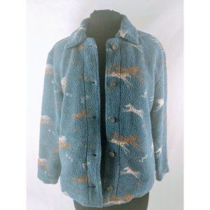 Woolrich Equestrian Berber Fleece Blue J